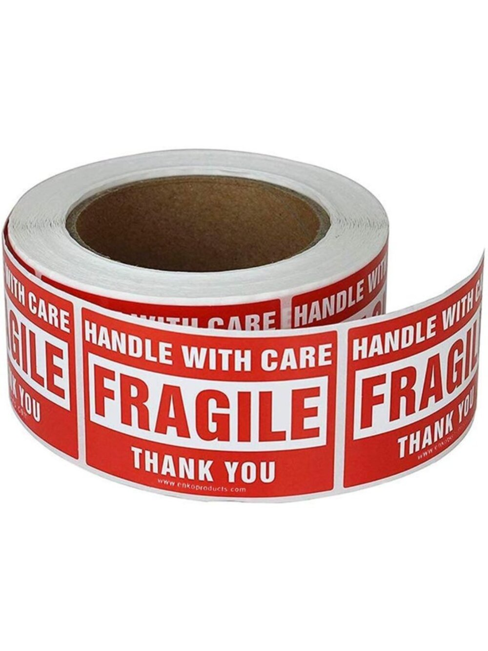 Large Fragile Stickers for Moving & Shipping - 3x5 Inch Roll, Essential Packing